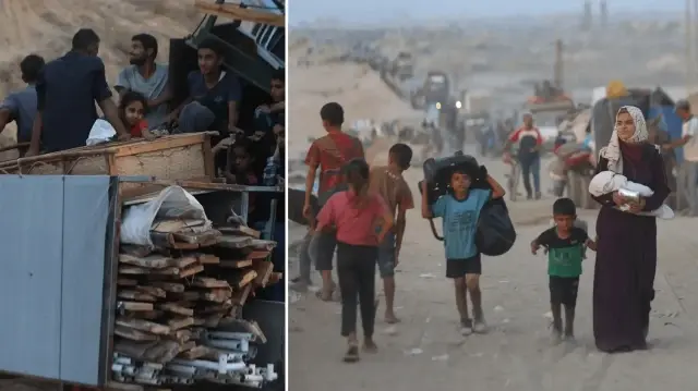 israilin kara saldirilari nedeniyle gazze kentindeki filistinlilerin zorunlu gocu suruyor 5pzzVYgq